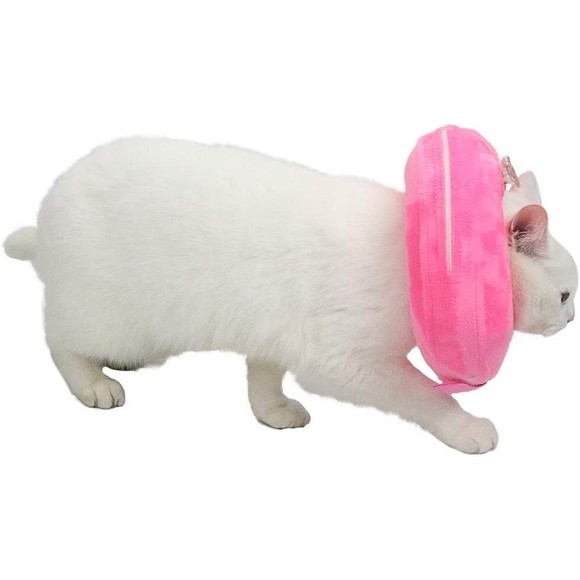 Inflatable Pet Collar / Recovery Collar - Pink - Extra Small for Dogs Cats - Picture 2 of 7